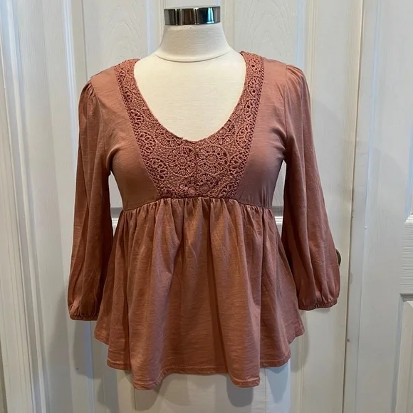 NWT Derek Heart Babydoll Top - Picture 4 of 12